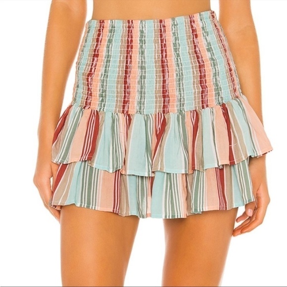 PILYQ Helen Smocked Mini Skirt - Picture 2 of 7